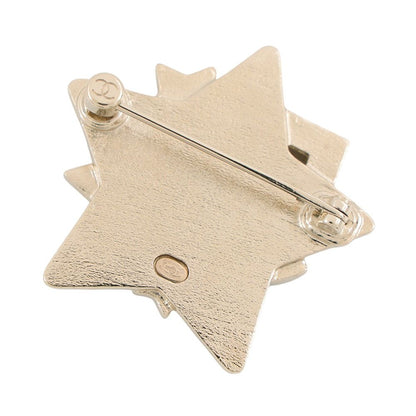 Chanel Brooch CC Logo No 5 Star Metal Rhinestone B Cahnel — view 3