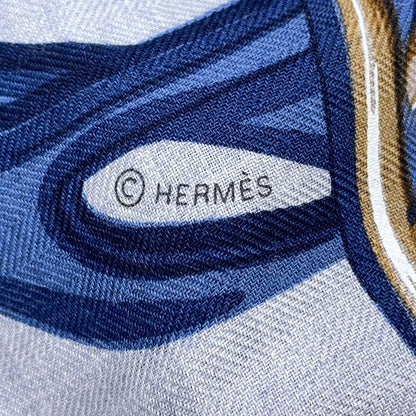 Hermes Shawl Carre 140 Geant Brides de Gala Applique Pique Scarf — view 4