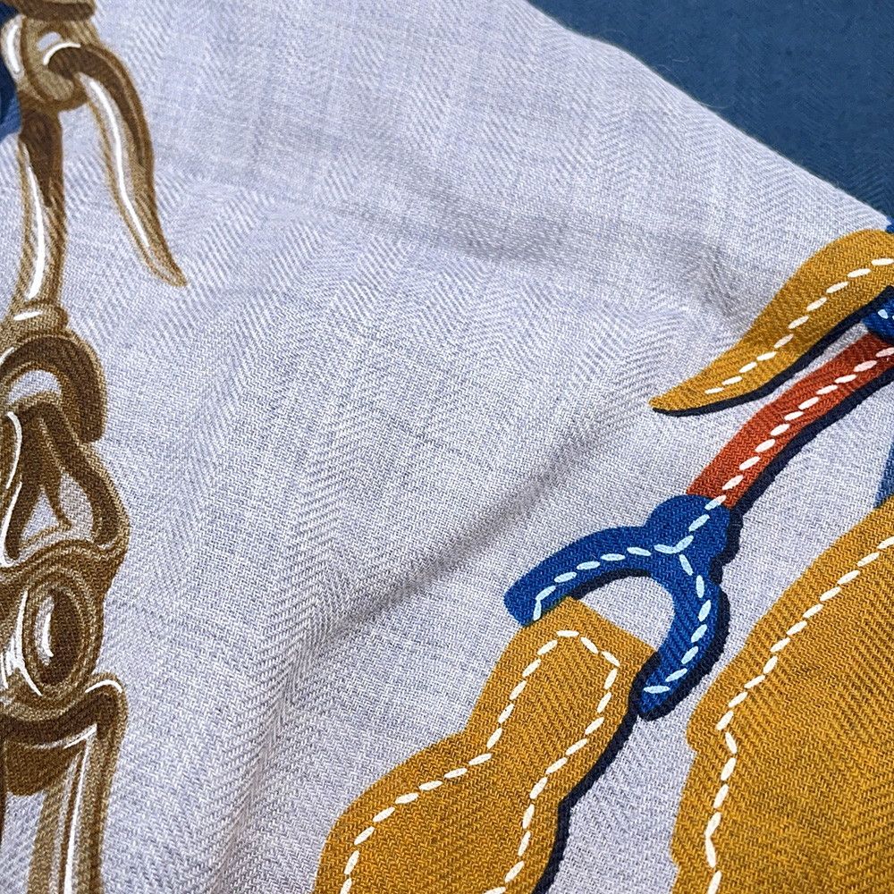 Hermes Shawl Carre 140 Geant Brides de Gala Applique Pique Scarf — view 2