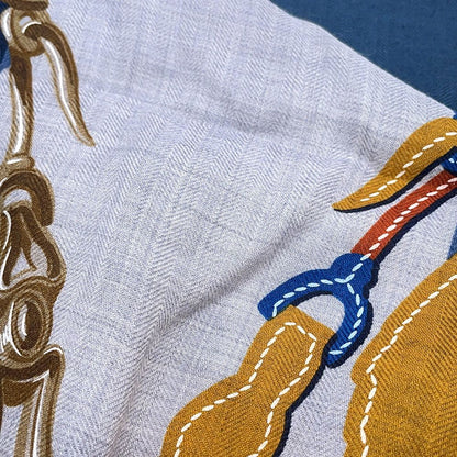 Hermes Shawl Carre 140 Geant Brides de Gala Applique Pique Scarf — view 2