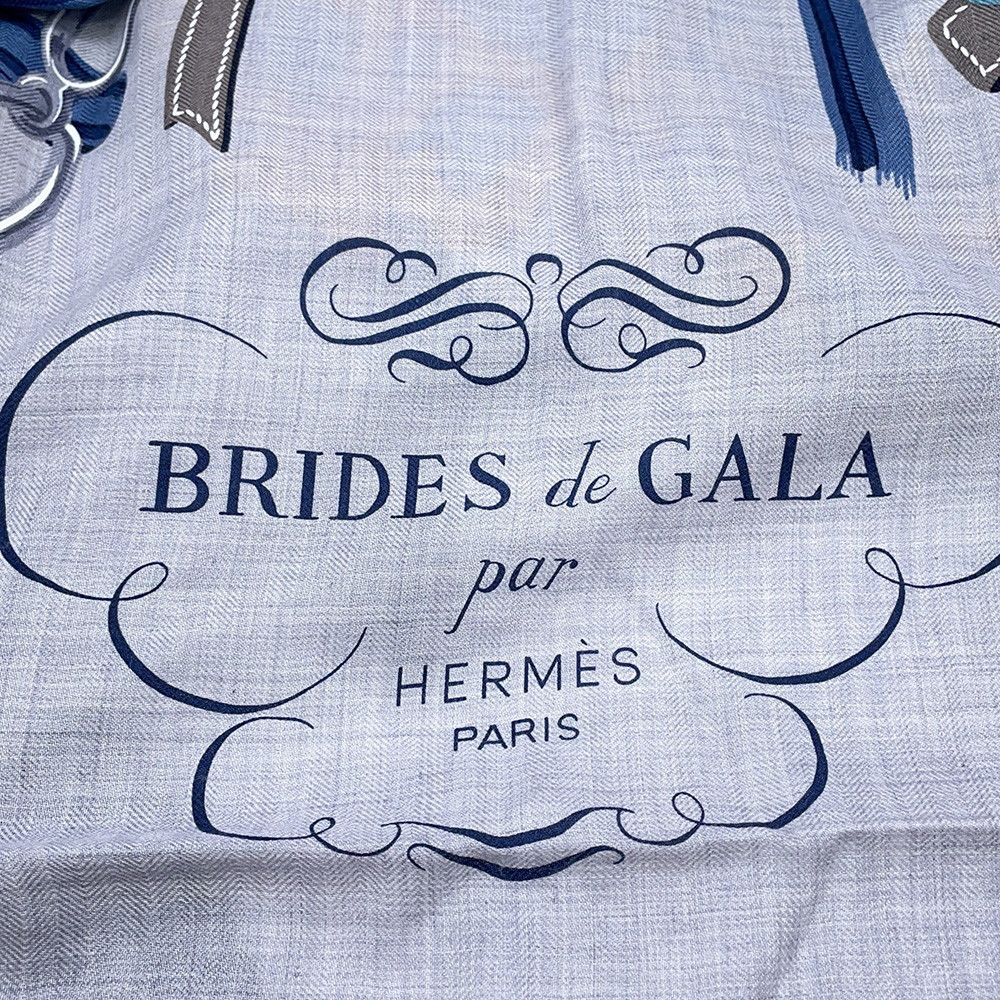 Hermes Shawl Carre 140 Geant Brides de Gala Applique Pique Scarf — view 3
