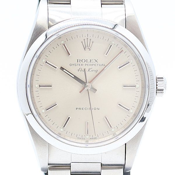 Rolex Air King SS Automatic Silver Dial Watch