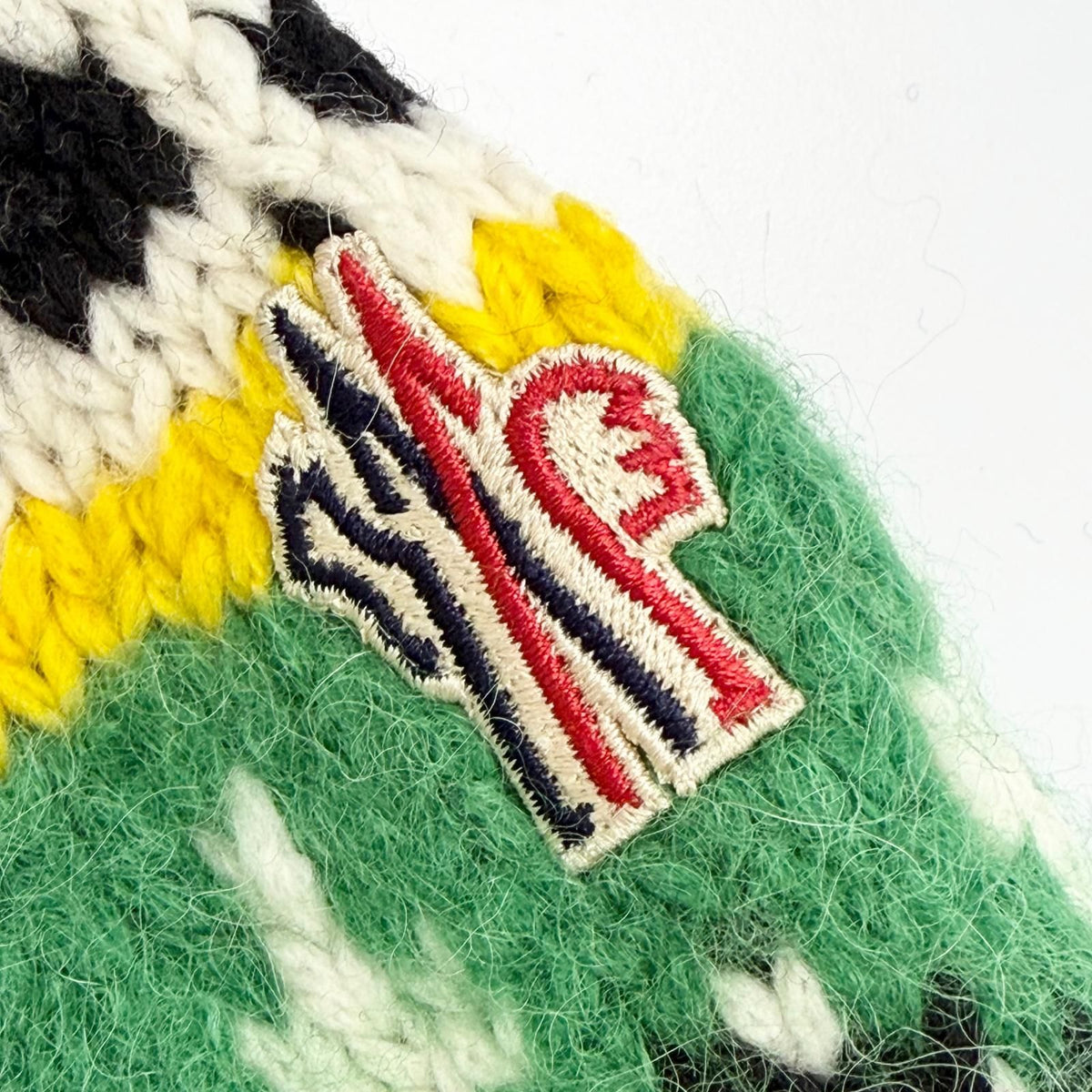 Moncler Grenoble Wool Logo Patch Nordic Long Sleeve Knit Sweater — view 5