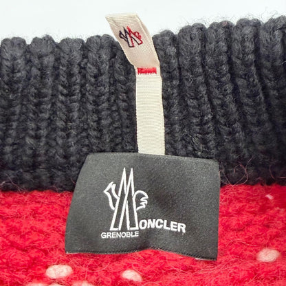 Moncler Grenoble Wool Logo Patch Nordic Long Sleeve Knit Sweater — view 6