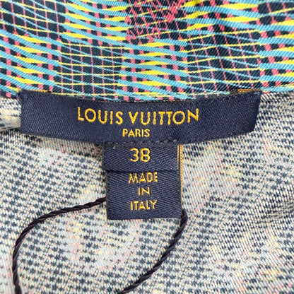 Louis Vuitton Silk 100% LV Buttoned 3D Monogram Print All Over Long Sleeve — view 7