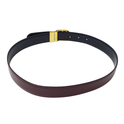 Gucci Belt Leather Bordeaux Black Reversible Simple — view 4