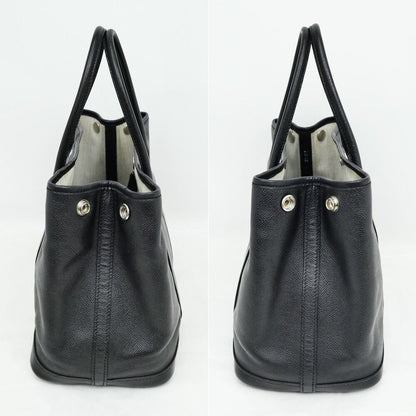 Hermes Garden Party TPM 30 Black Epsom Leather Hand Tote Bag — view 6