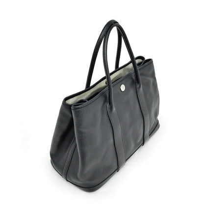 Hermes Garden Party TPM 30 Black Epsom Leather Hand Tote Bag — view 2