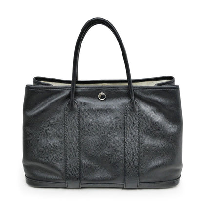 Hermes Garden Party TPM 30 Black Epsom Leather Hand Tote Bag — view 7