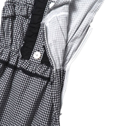 Miu Miu Dress Gingham Check Cutoff — view 4