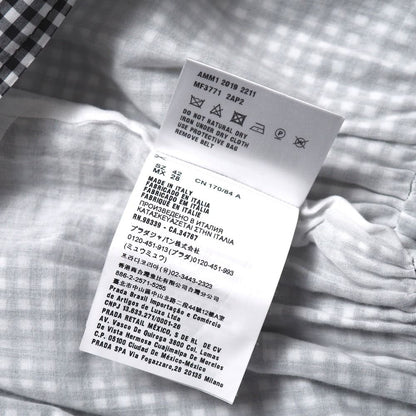 Miu Miu Dress Gingham Check Cutoff — view 7