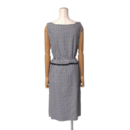 Miu Miu Dress Gingham Check Cutoff — view 3