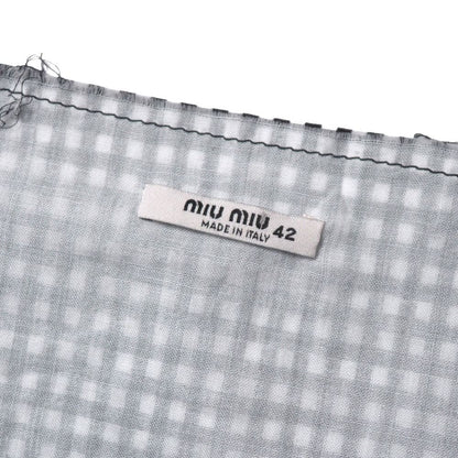 Miu Miu Dress Gingham Check Cutoff — view 5