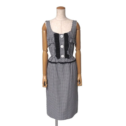 Miu Miu Dress Gingham Check Cutoff