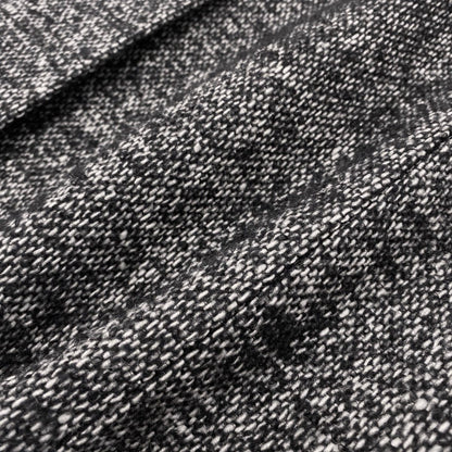 Max Mara Tweed Coat Double Button Mid Length Black White 36 — view 8