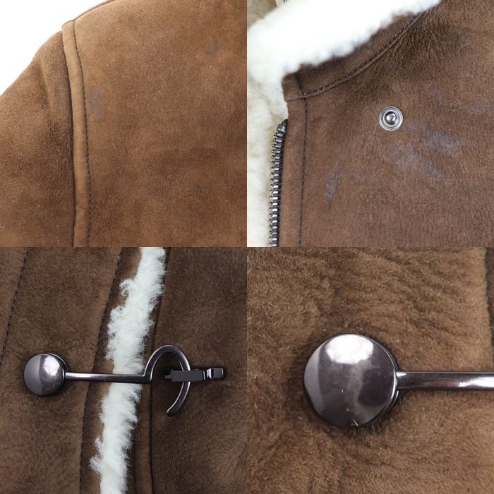 Hermes Shearling Jacket Brown 38 — view 4