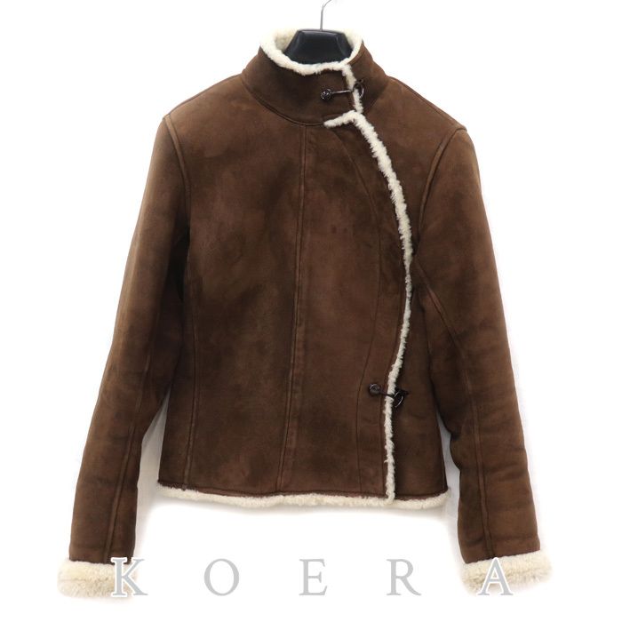 Hermes Shearling Jacket Brown 38