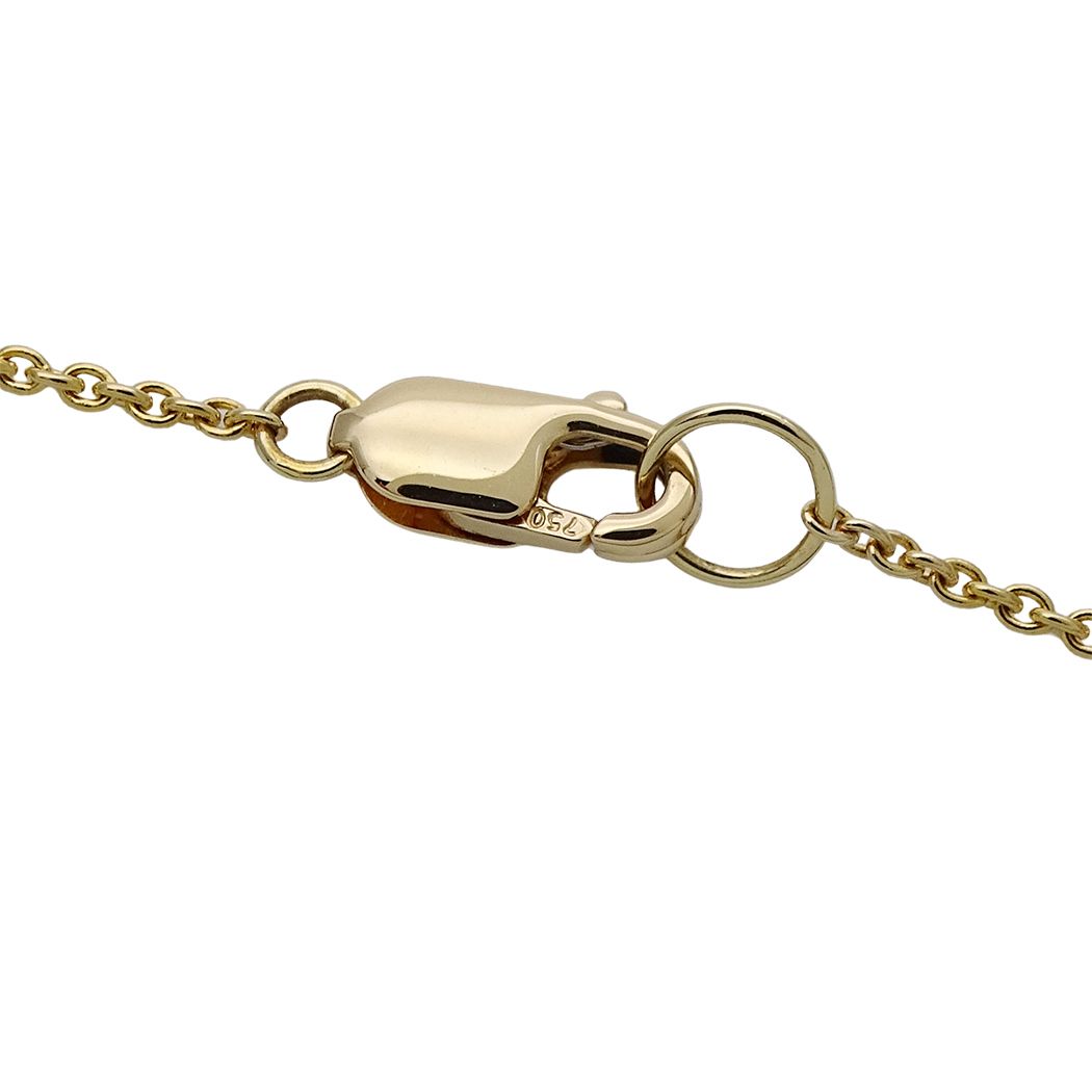 Harry Winston Necklace 750 Yellow Gold Diamond Lily Cluster — view 5