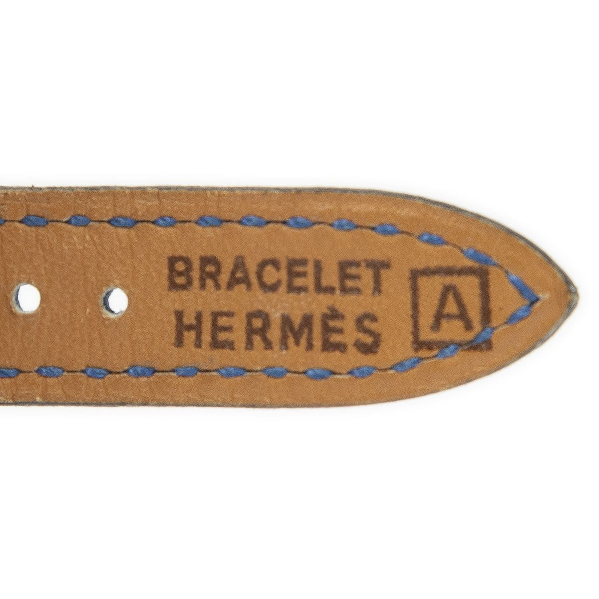 Hermes Kelly Watch Blue Courchevel Leather — view 7