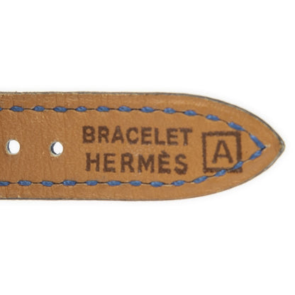 Hermes Kelly Watch Blue Courchevel Leather — view 7