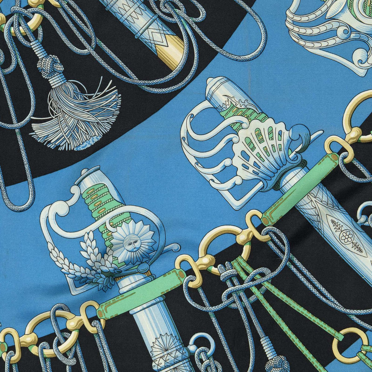 Hermes Scarf Blue — view 3