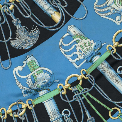 Hermes Scarf Blue — view 3