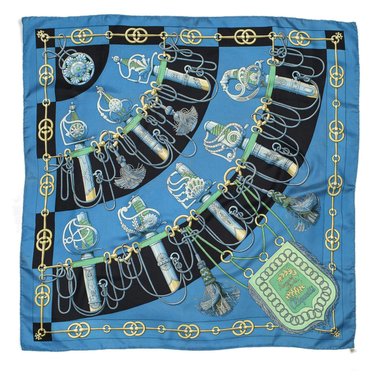 Hermes Scarf Blue — view 2