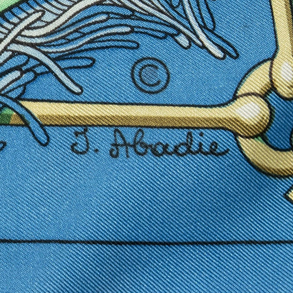 Hermes Scarf Blue — view 4
