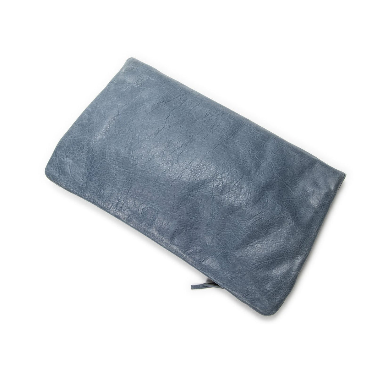 Balenciaga Envelope Clutch Blue Distressed Leather — view 2