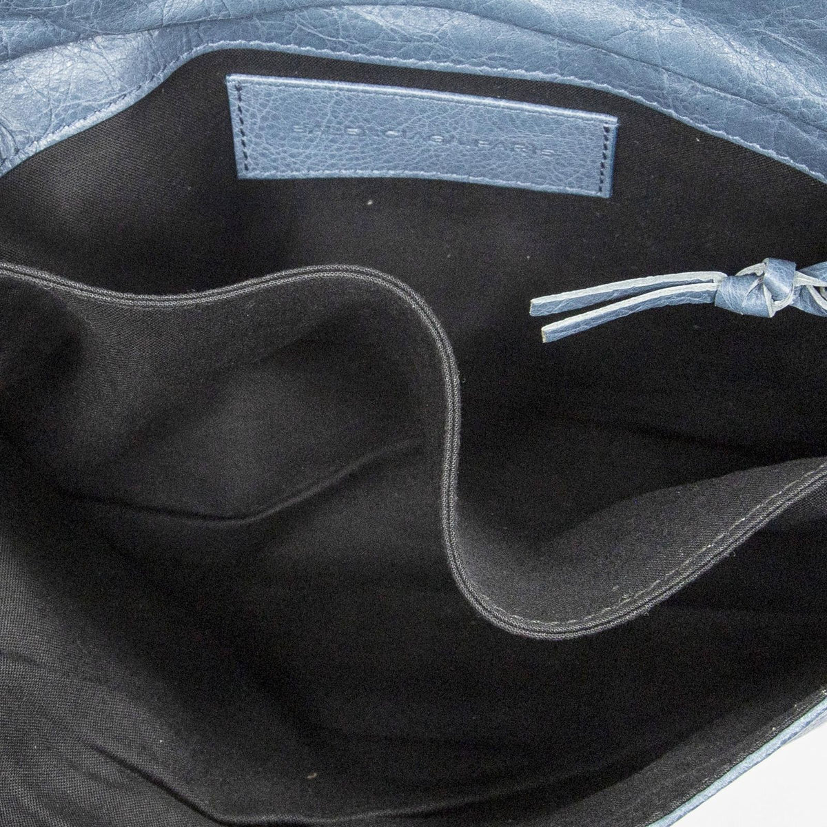 Balenciaga Envelope Clutch Blue Distressed Leather — view 4