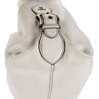 Fendi Doctor Bag White Grain Calfskin Leather — view 8