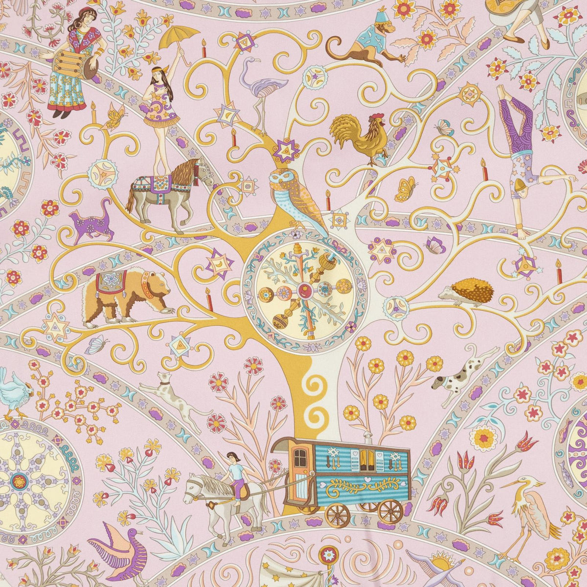 Hermes Scarf Pink — view 3