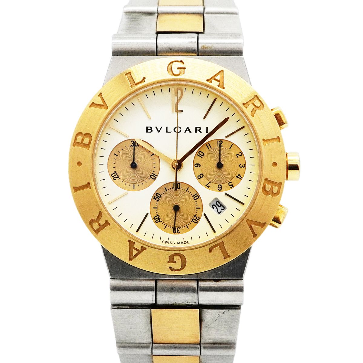 Bvlgari Diagono Sports Chronograph White Dial Watch