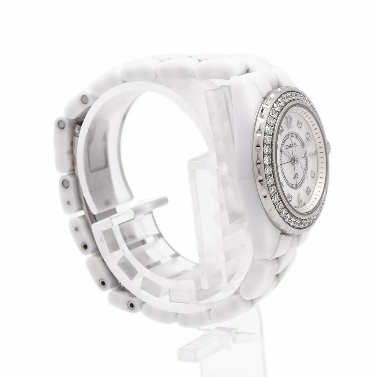 Chanel Diamond White Dial Watch — view 3