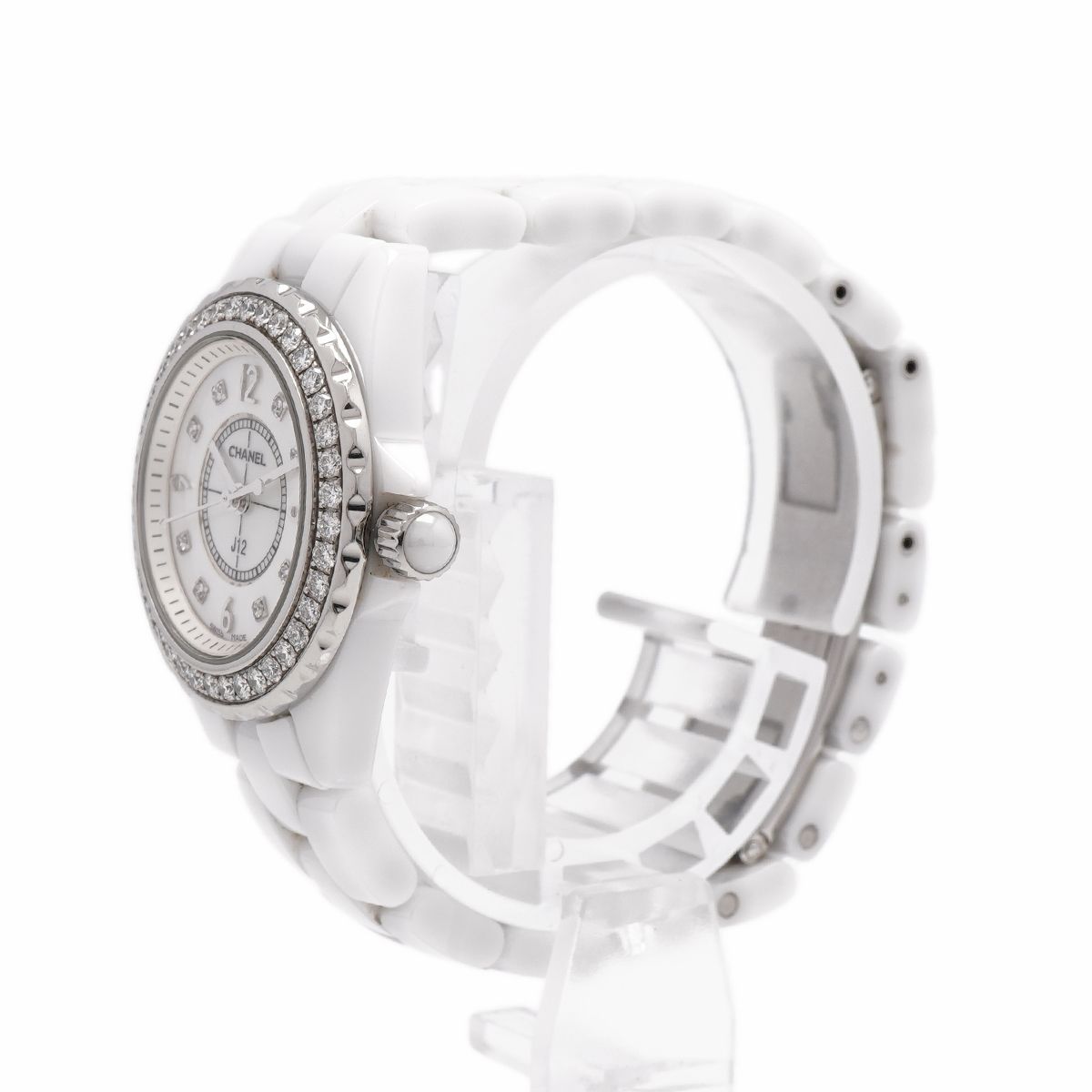 Chanel Diamond White Dial Watch — view 2