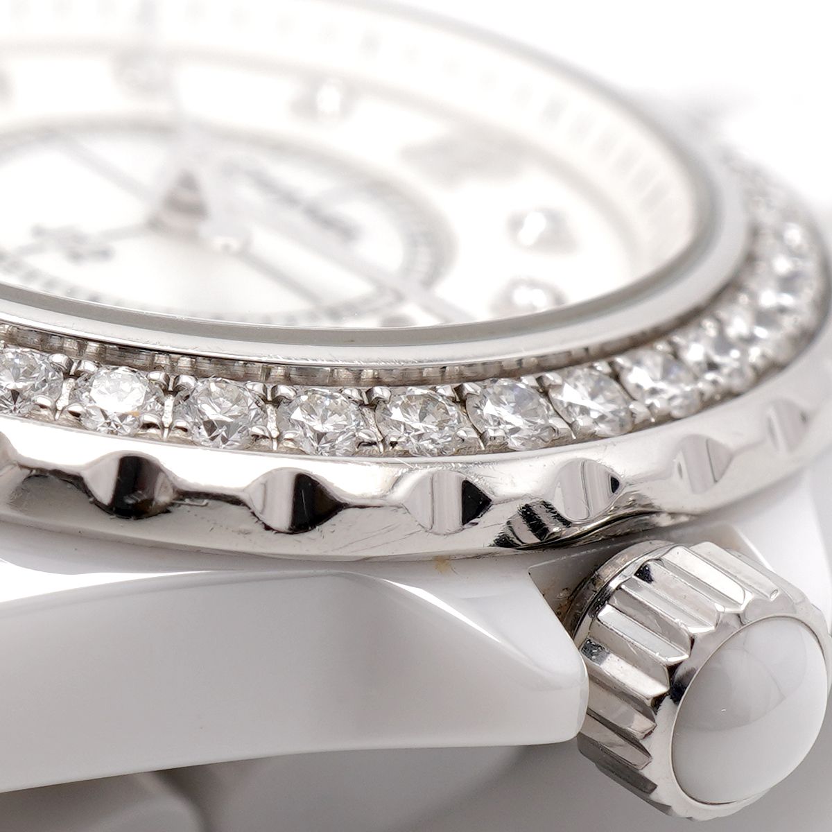 Chanel Diamond White Dial Watch — view 7