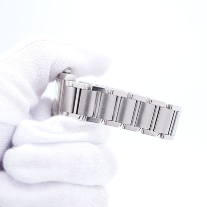 Cartier Tank Francaise SM Ivory Dial Watch — view 6