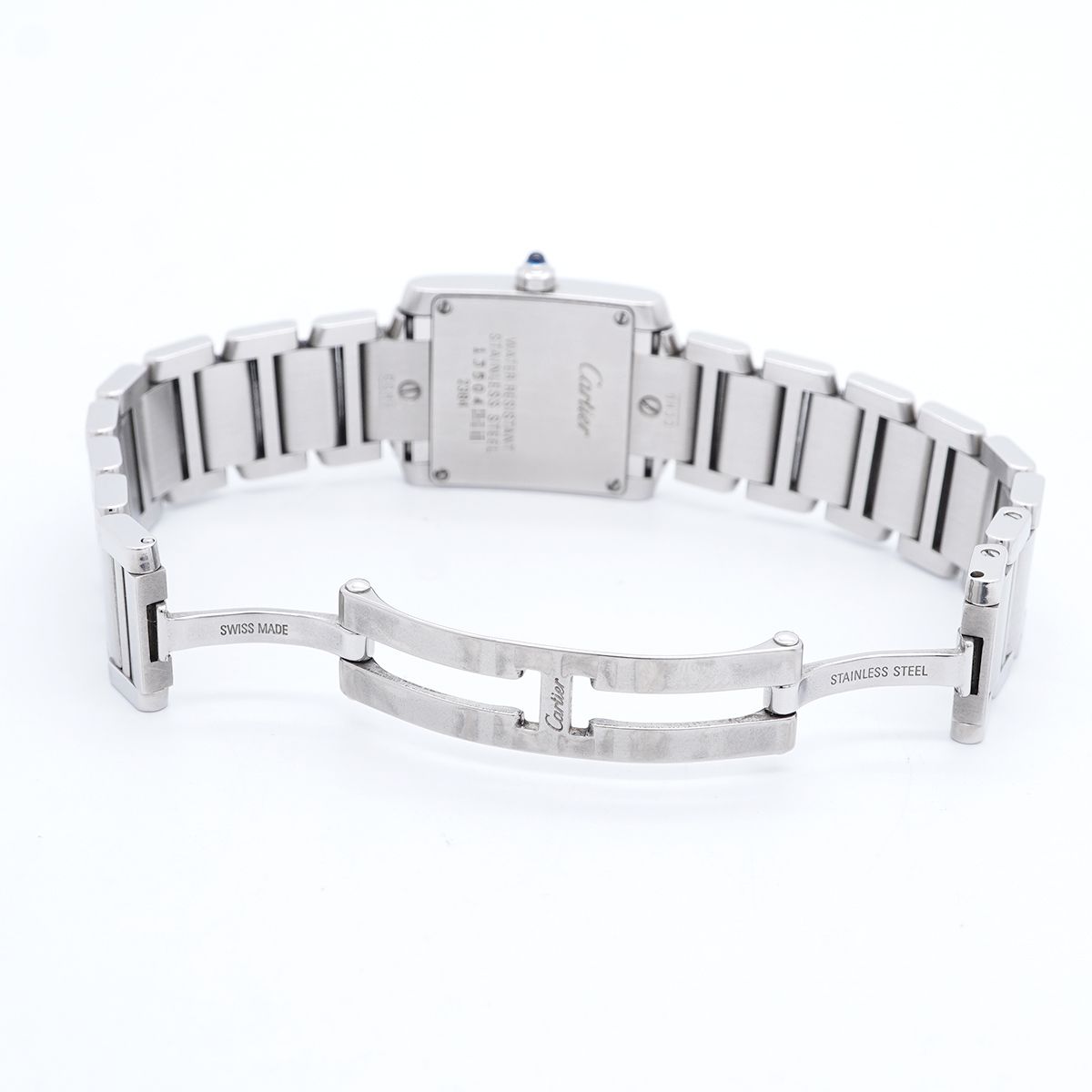 Cartier Tank Francaise SM Ivory Dial Watch — view 4
