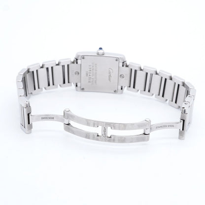 Cartier Tank Francaise SM Ivory Dial Watch — view 4
