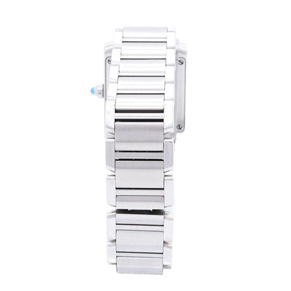 Cartier Tank Francaise SM Ivory Dial Watch — view 8