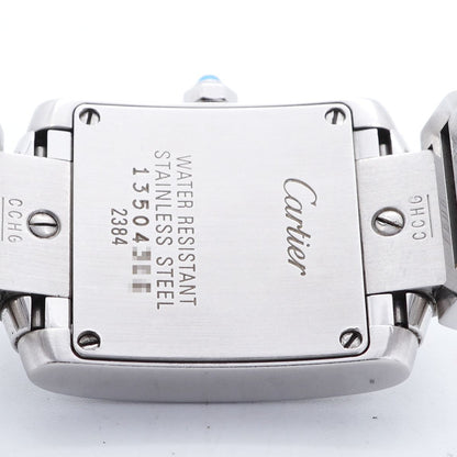 Cartier Tank Francaise SM Ivory Dial Watch — view 5