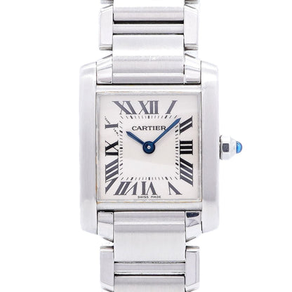 Cartier Tank Francaise SM Ivory Dial Watch