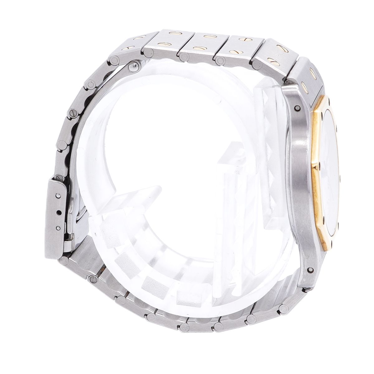 Cartier Santos Octagon LM Ivory Dial Watch Boys — view 3
