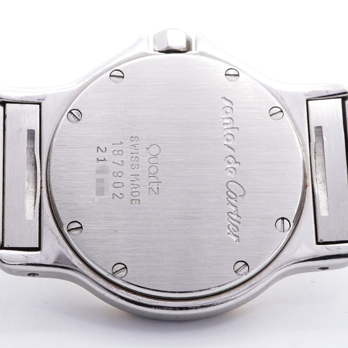 Cartier Santos Octagon LM Ivory Dial Watch Boys — view 5