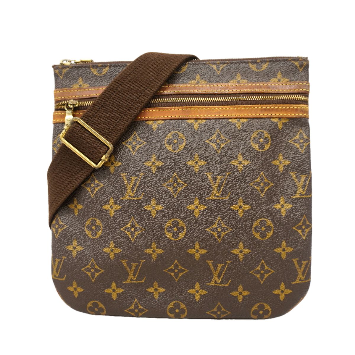 Louis Vuitton Shoulder Bag Monogram Pochette Bosphore Brown