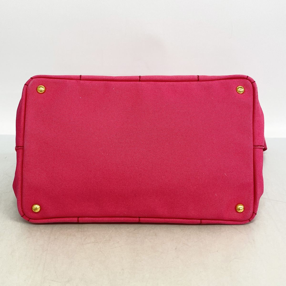 Prada Tote Bag Canapa Canvas Pink Gold 2-Way — view 3