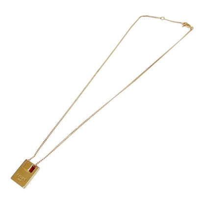 Celine Alphabet Square S Necklace Gold — view 5