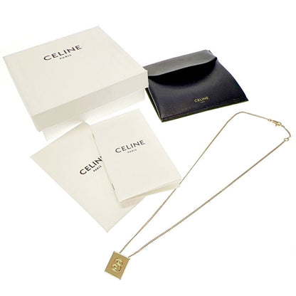 Celine Alphabet Square S Necklace Gold — view 8