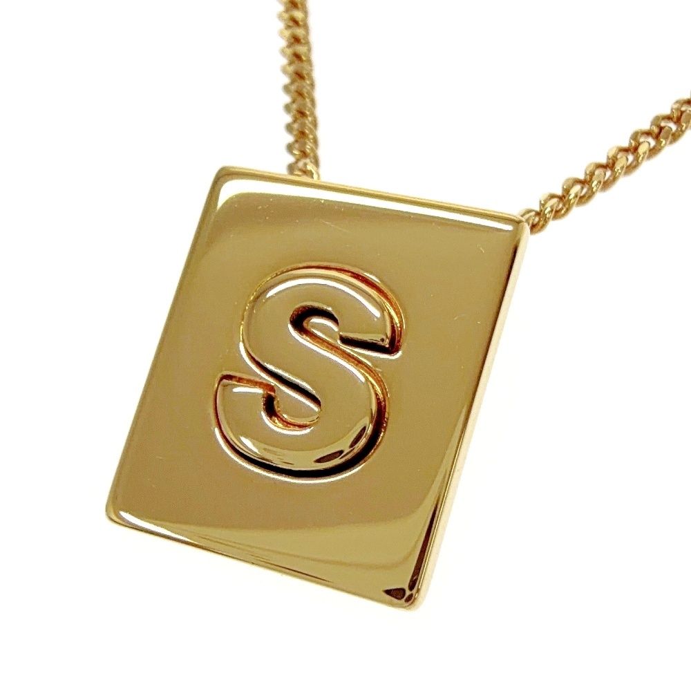 Celine Alphabet Square S Necklace Gold — view 2