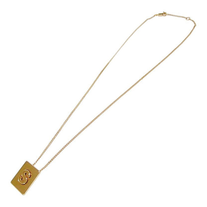 Celine Alphabet Square S Necklace Gold — view 4